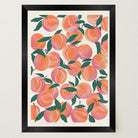 Peach Pattern Botanical Wall Art Print-Skudaboo