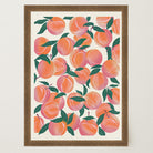 Peach Pattern Botanical Wall Art Print-Skudaboo