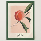 Peach Botanical Wall Art Print-Skudaboo