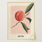 Peach Botanical Wall Art Print-Skudaboo