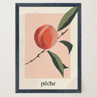Peach Botanical Wall Art Print-Skudaboo