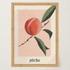 Peach Botanical Wall Art Print-Skudaboo