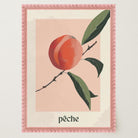 Peach Botanical Wall Art Print-Skudaboo