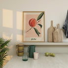 Peach Botanical Wall Art Print-Skudaboo