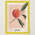 Peach Botanical Wall Art Print-Skudaboo