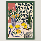 Lemons Still Life Kitchen Wall Art Print-Skudaboo