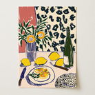 Lemons Still Life Kitchen Wall Art Print-Skudaboo