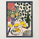 Lemons Still Life Kitchen Wall Art Print-Skudaboo