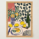 Lemons Still Life Kitchen Wall Art Print-Skudaboo