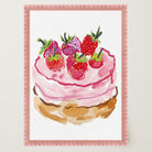 Strawberry Cake Kitchen Wall Art Print-Skudaboo