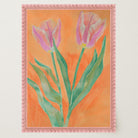 Pink Tulip Botanical Wall Art Print-Skudaboo