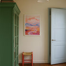 Pastel Mountain Landscape Wall Art Print-Skudaboo