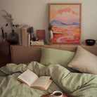 Pastel Mountain Landscape Wall Art Print-Skudaboo