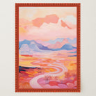 Pastel Mountain Landscape Wall Art Print-Skudaboo