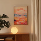 Pastel Mountain Landscape Wall Art Print-Skudaboo