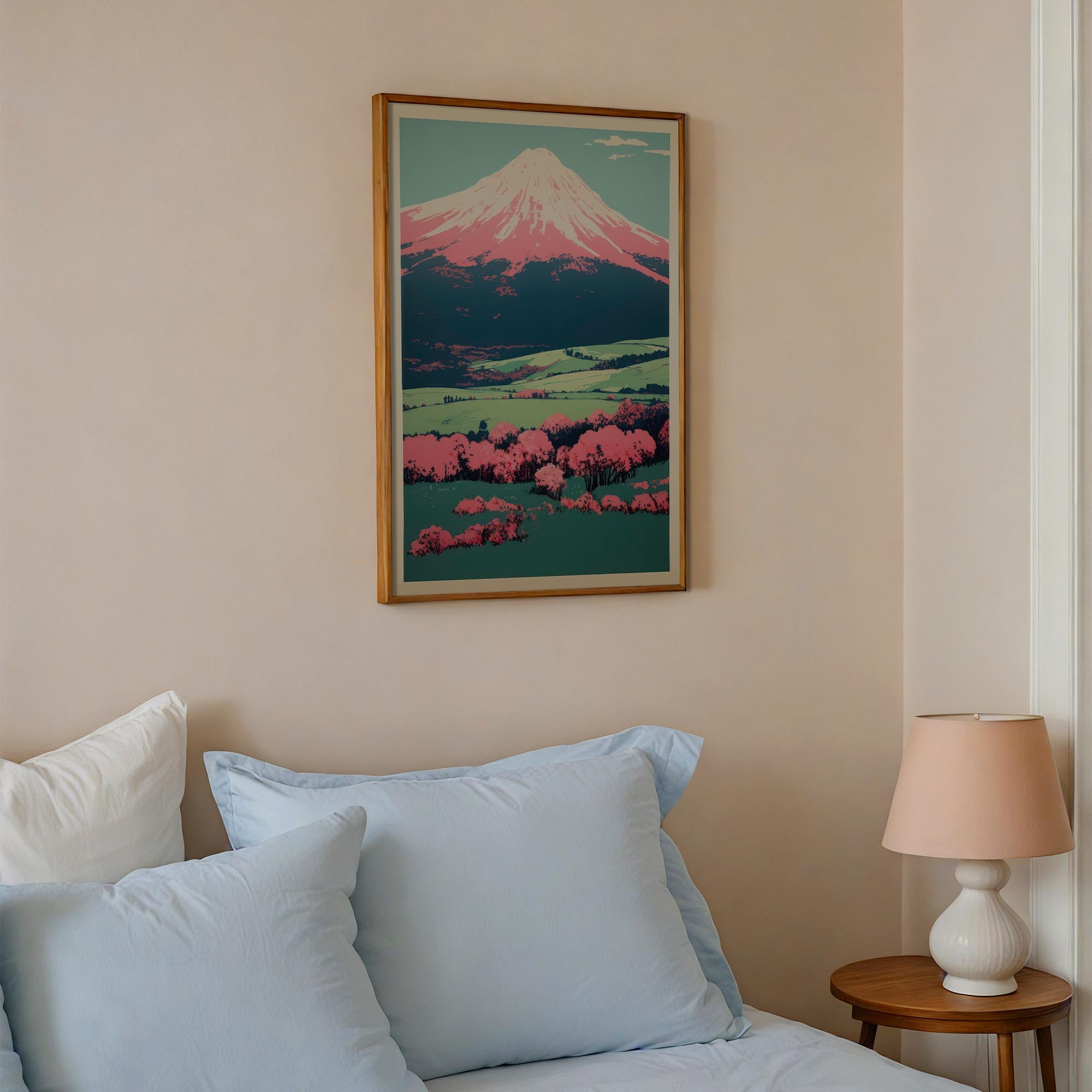 Mount Fuji Landscape Wall Art Print-Skudaboo