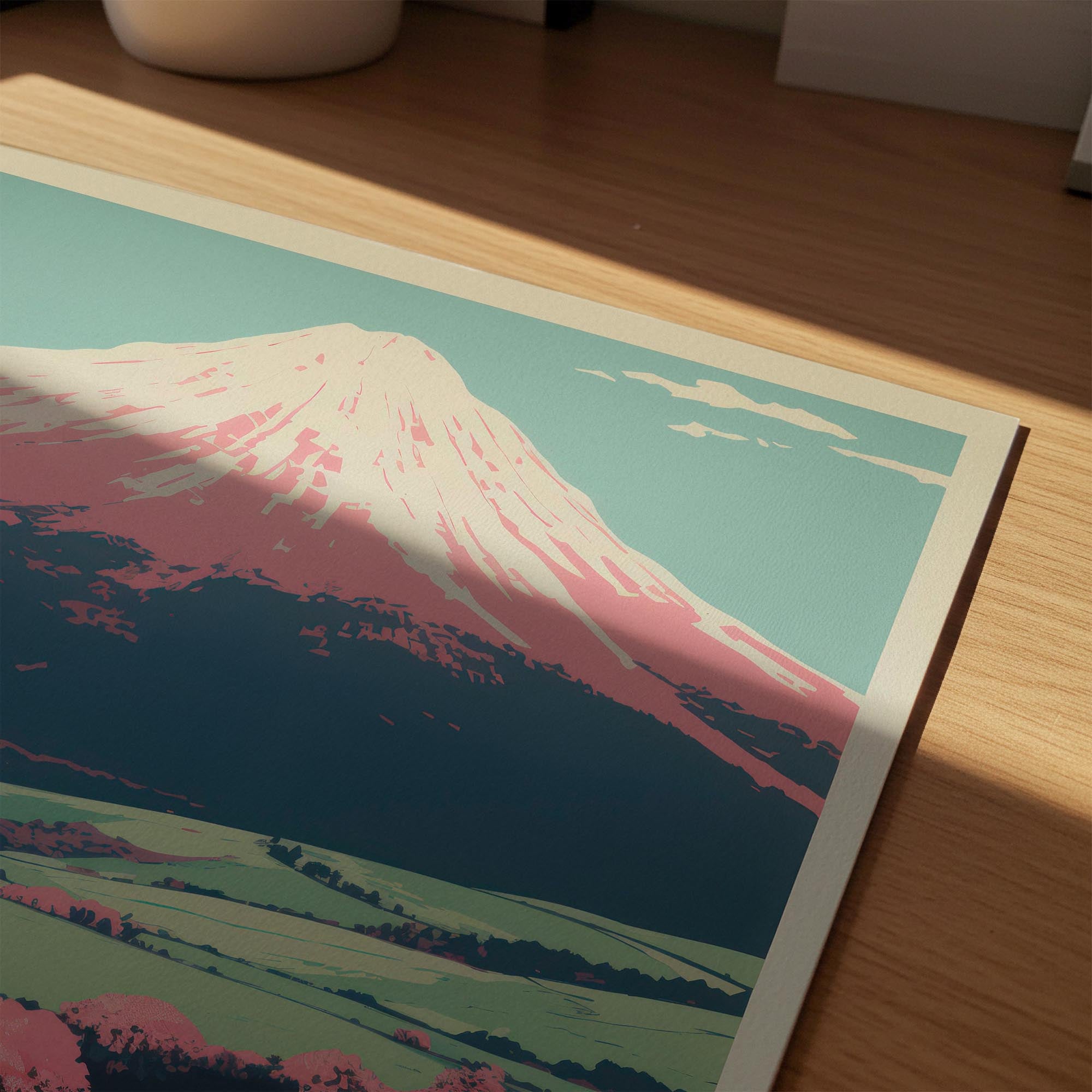 Mount Fuji Landscape Wall Art Print-Skudaboo