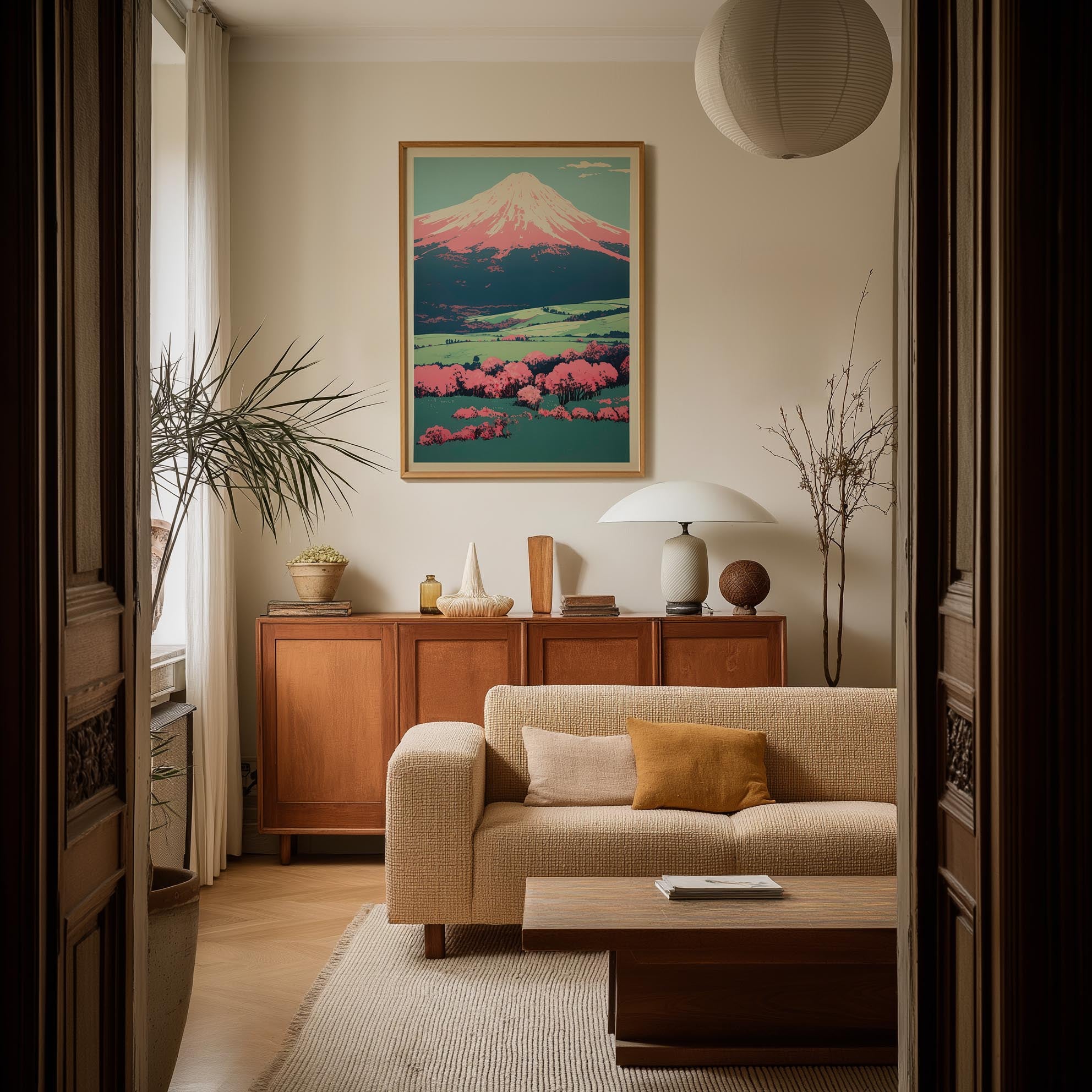 Mount Fuji Landscape Wall Art Print-Skudaboo