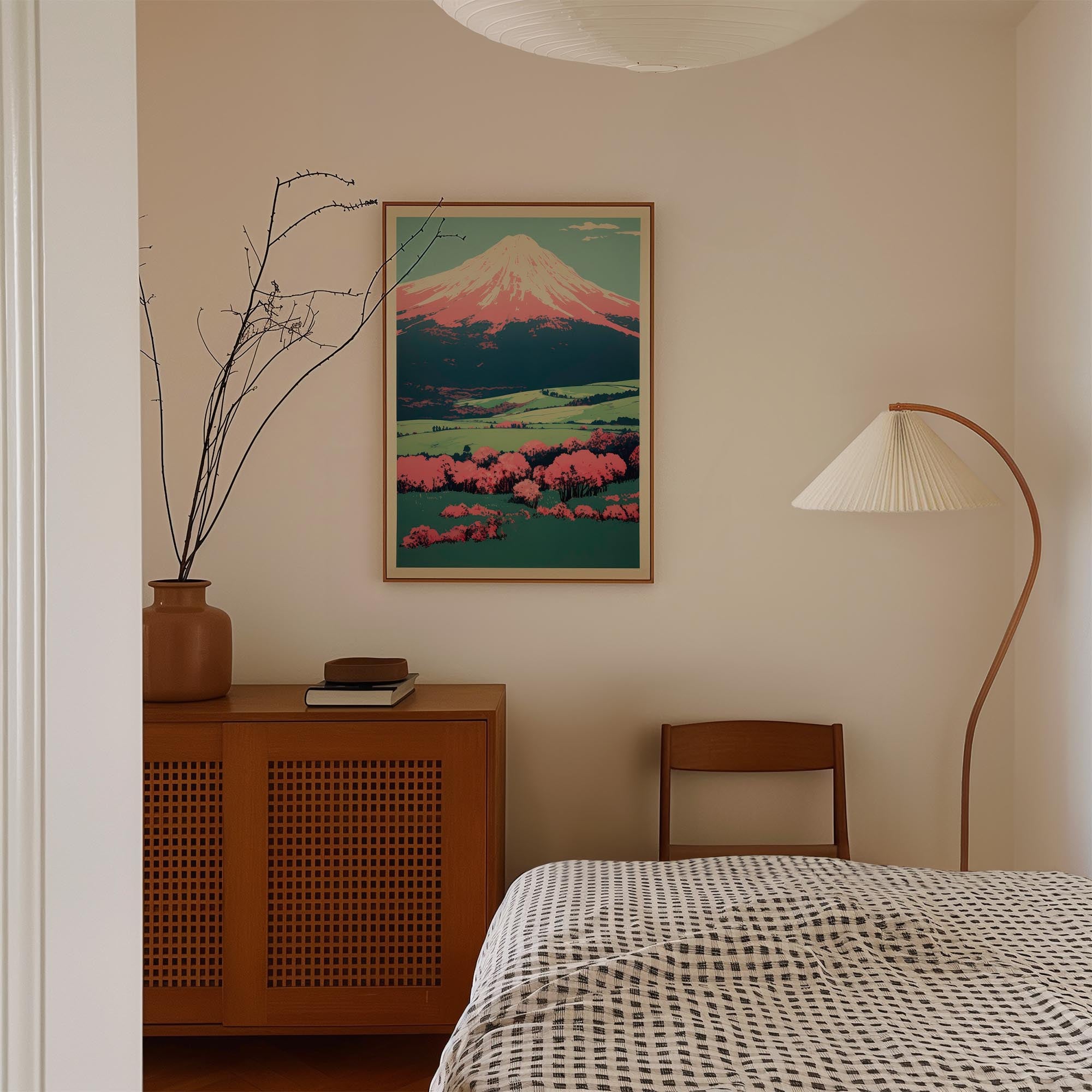 Mount Fuji Landscape Wall Art Print-Skudaboo