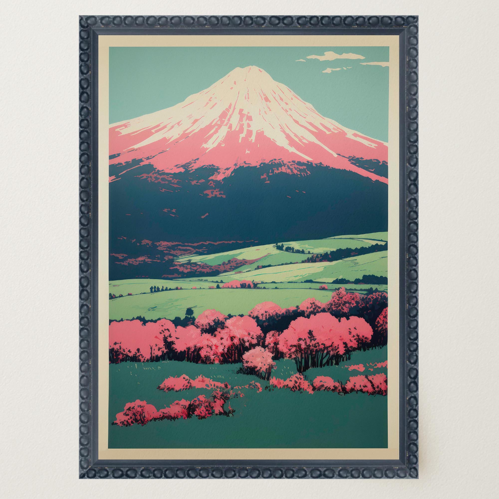 Mount Fuji Landscape Wall Art Print-Skudaboo
