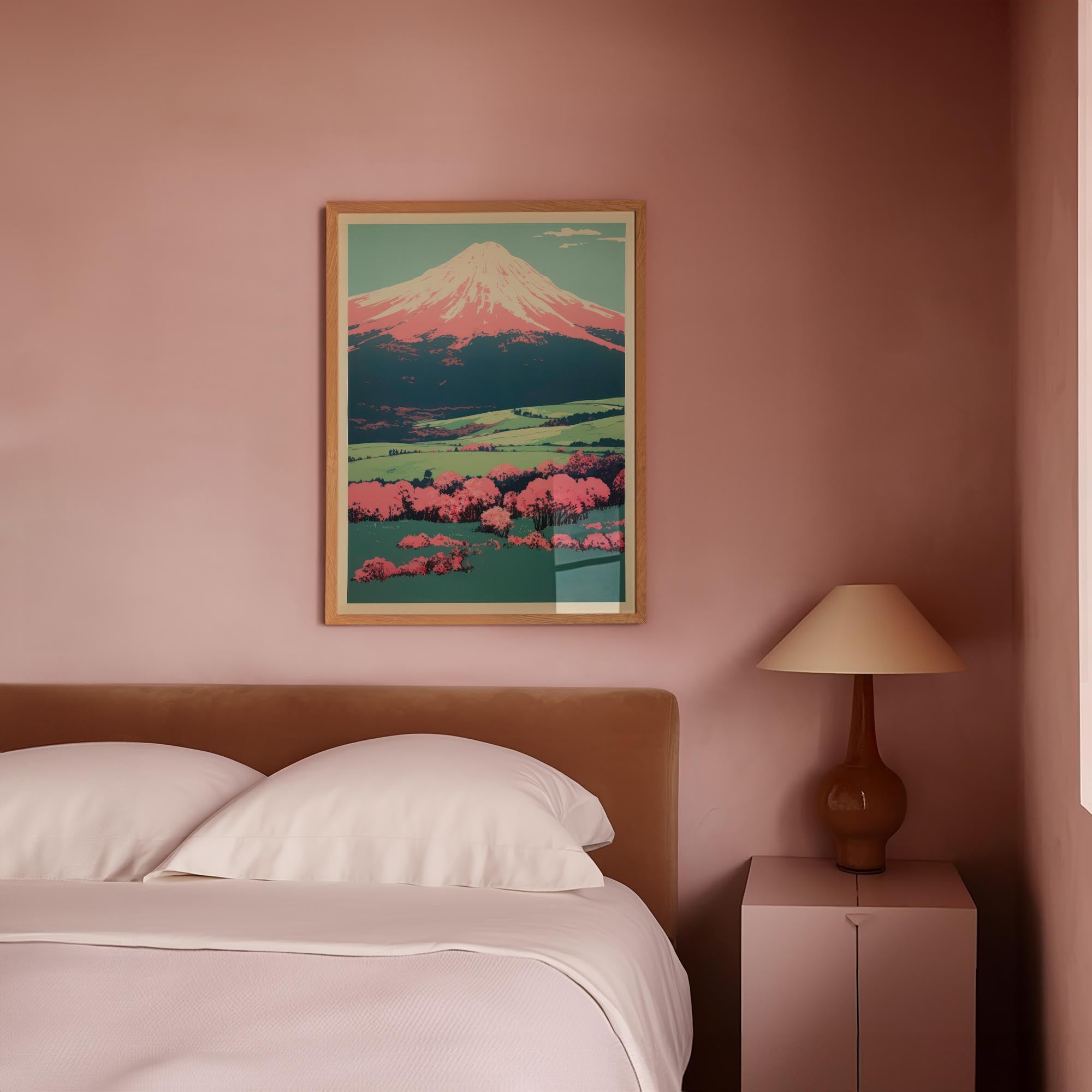 Mount Fuji Landscape Wall Art Print-Skudaboo