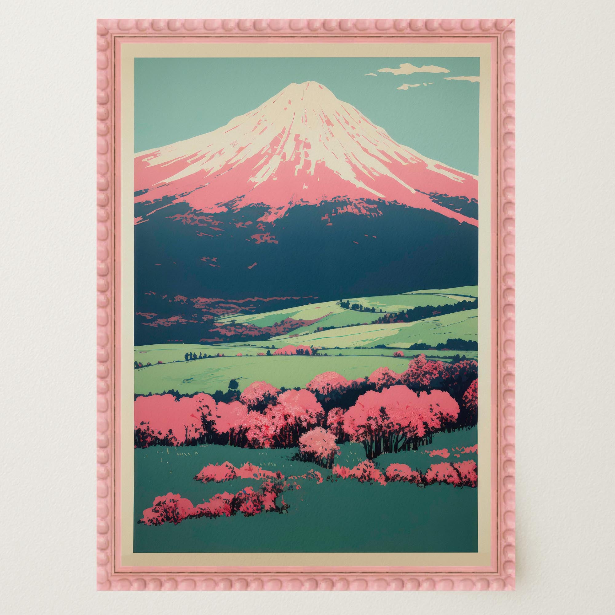 Mount Fuji Landscape Wall Art Print-Skudaboo
