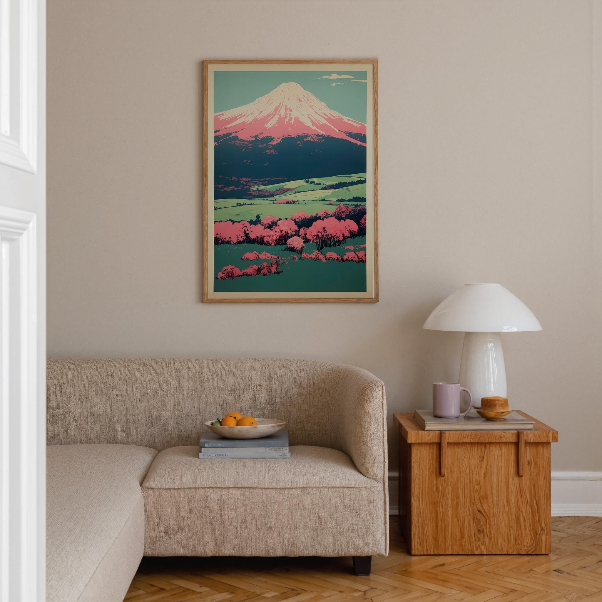 Mount Fuji Landscape Wall Art Print-Skudaboo