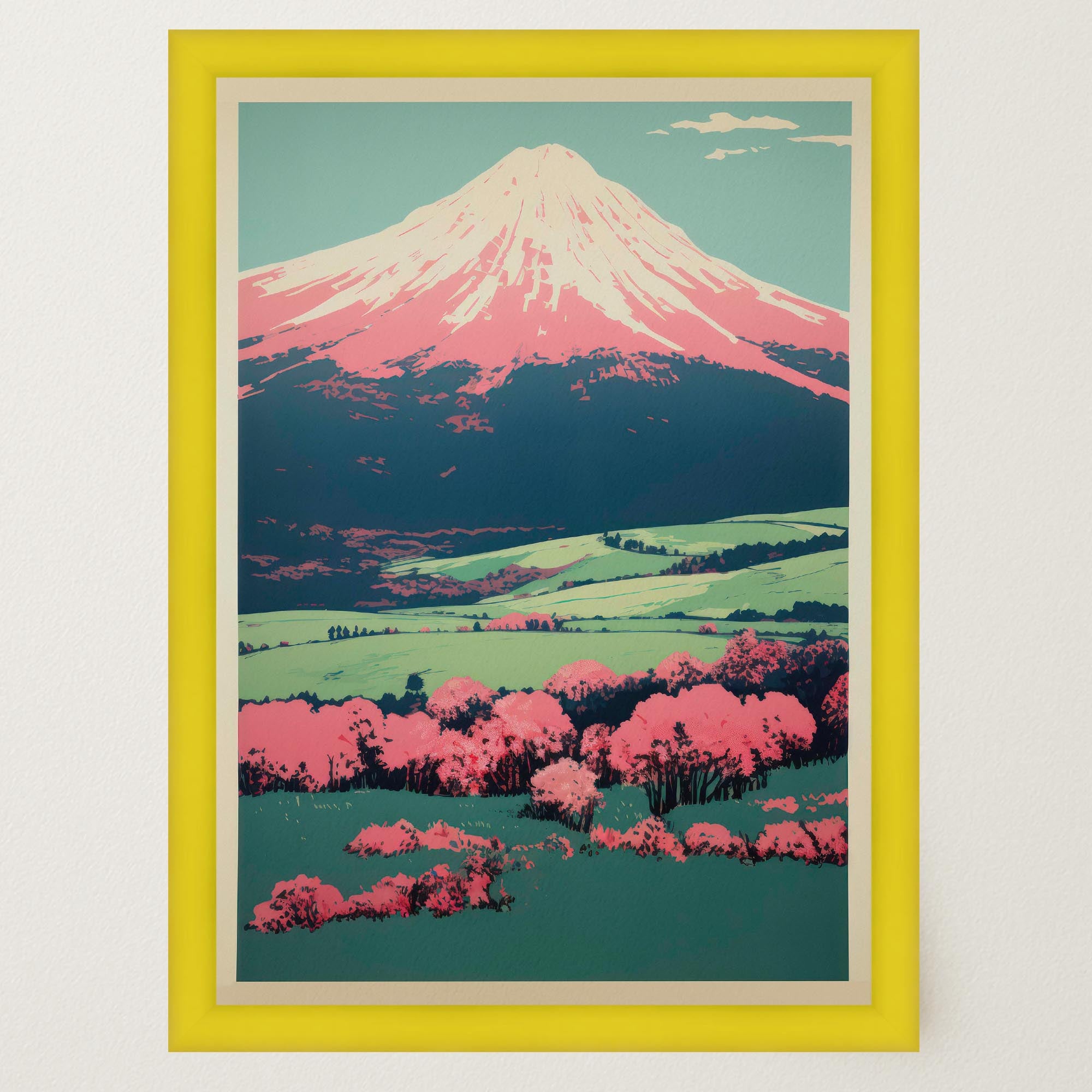 Mount Fuji Landscape Wall Art Print-Skudaboo