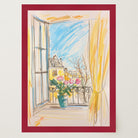 Pastel Cityscape Wall Art Print-Skudaboo