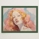 Romantic Feminine Portrait Wall Art Print-Skudaboo