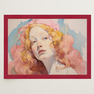 Romantic Feminine Portrait Wall Art Print-Skudaboo