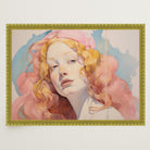 Romantic Feminine Portrait Wall Art Print-Skudaboo
