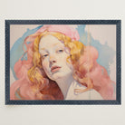 Romantic Feminine Portrait Wall Art Print-Skudaboo