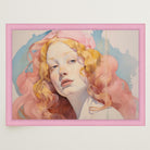 Romantic Feminine Portrait Wall Art Print-Skudaboo