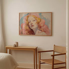 Romantic Feminine Portrait Wall Art Print-Skudaboo