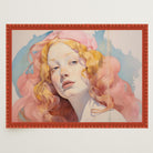 Romantic Feminine Portrait Wall Art Print-Skudaboo