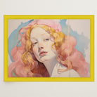 Romantic Feminine Portrait Wall Art Print-Skudaboo