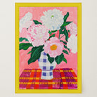 Pink Floral Vase Still Life Wall Art Print-Skudaboo
