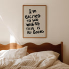 I'm Excited Typography Wall Art Print-Skudaboo