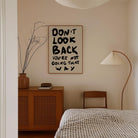 Don't Look Back Typography Wall Art Print-Skudaboo