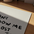 Don't Follow Me Typography Wall Art Print-Skudaboo