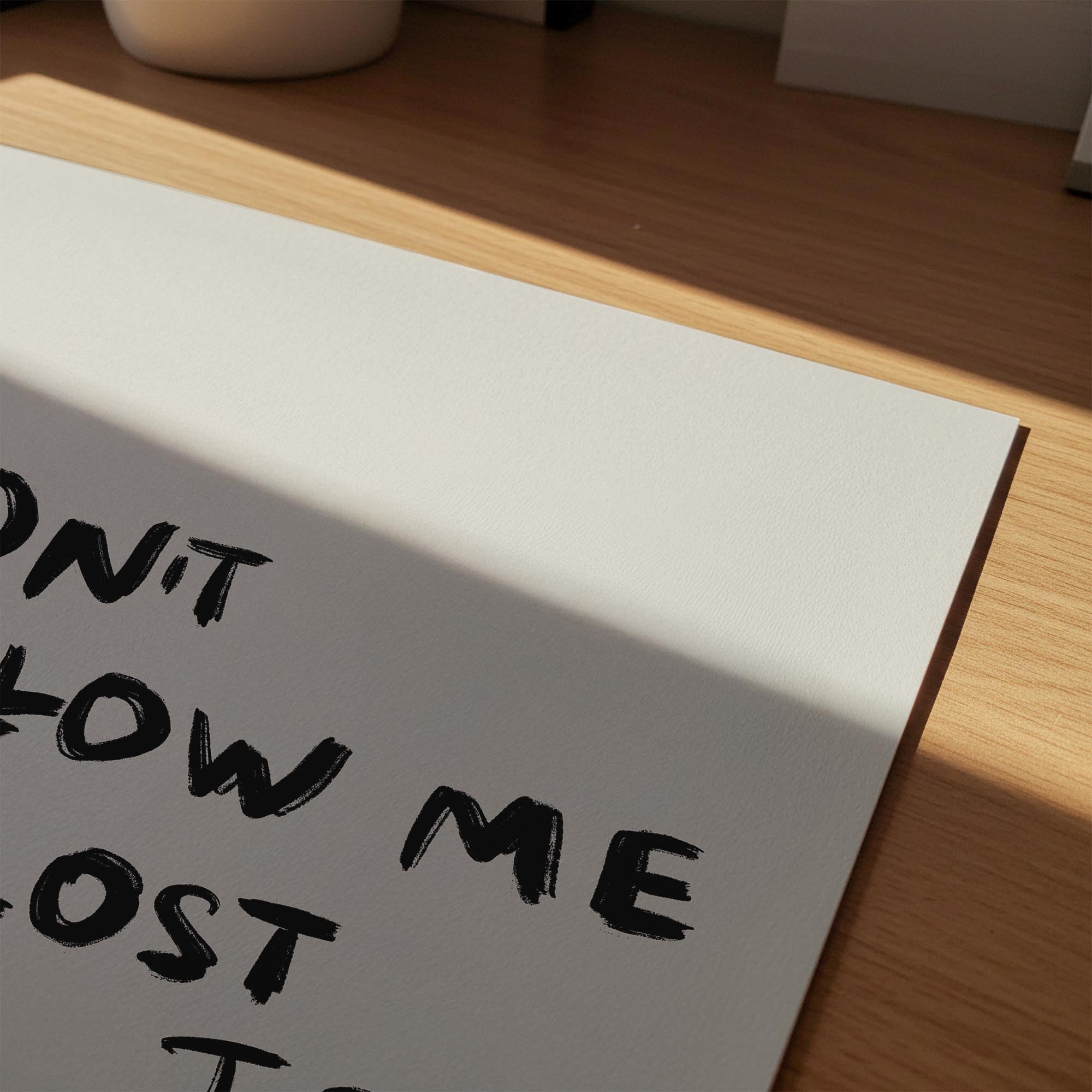 Don't Follow Me Typography Wall Art Print-Skudaboo