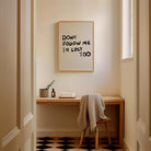 Don't Follow Me Typography Wall Art Print-Skudaboo