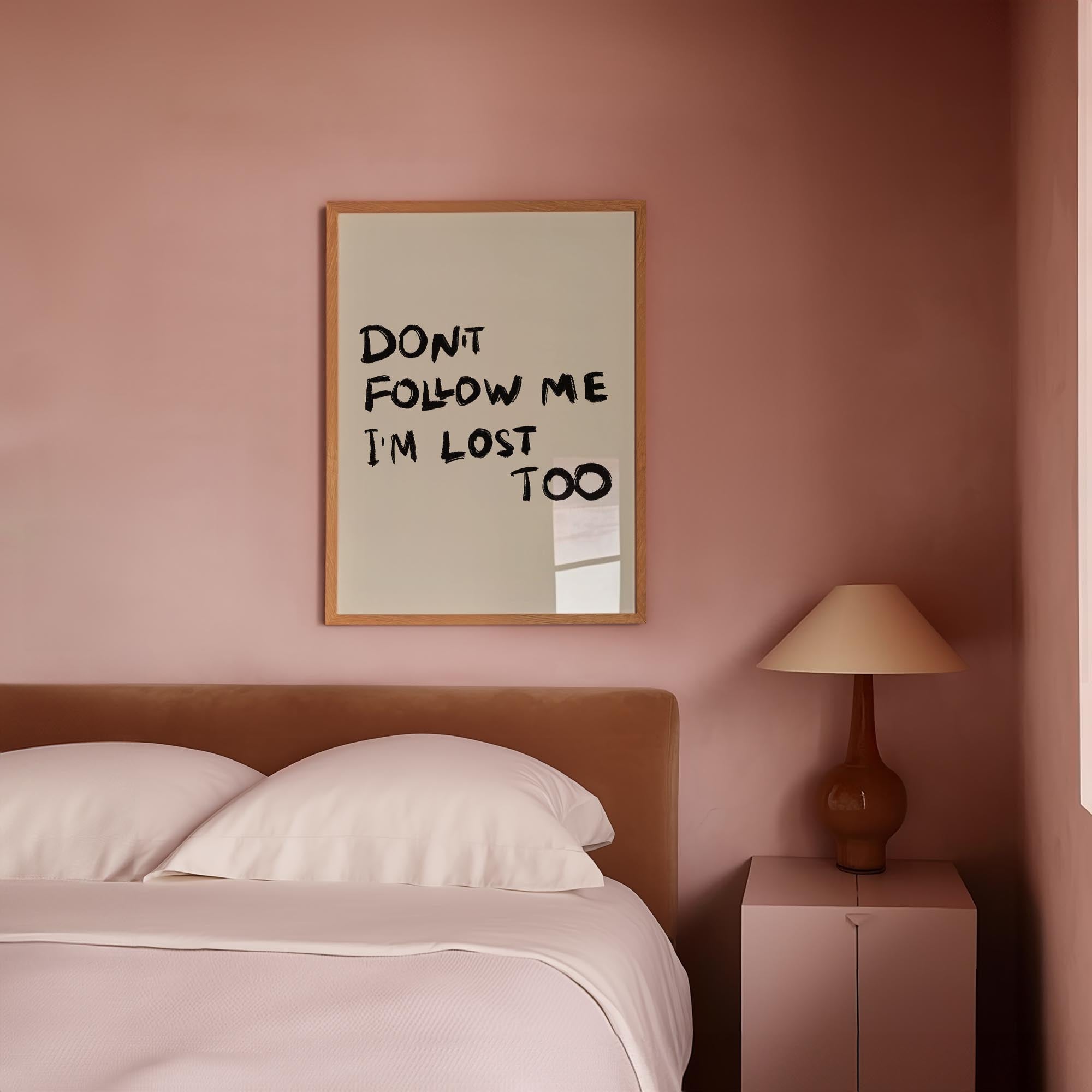 Don't Follow Me Typography Wall Art Print-Skudaboo