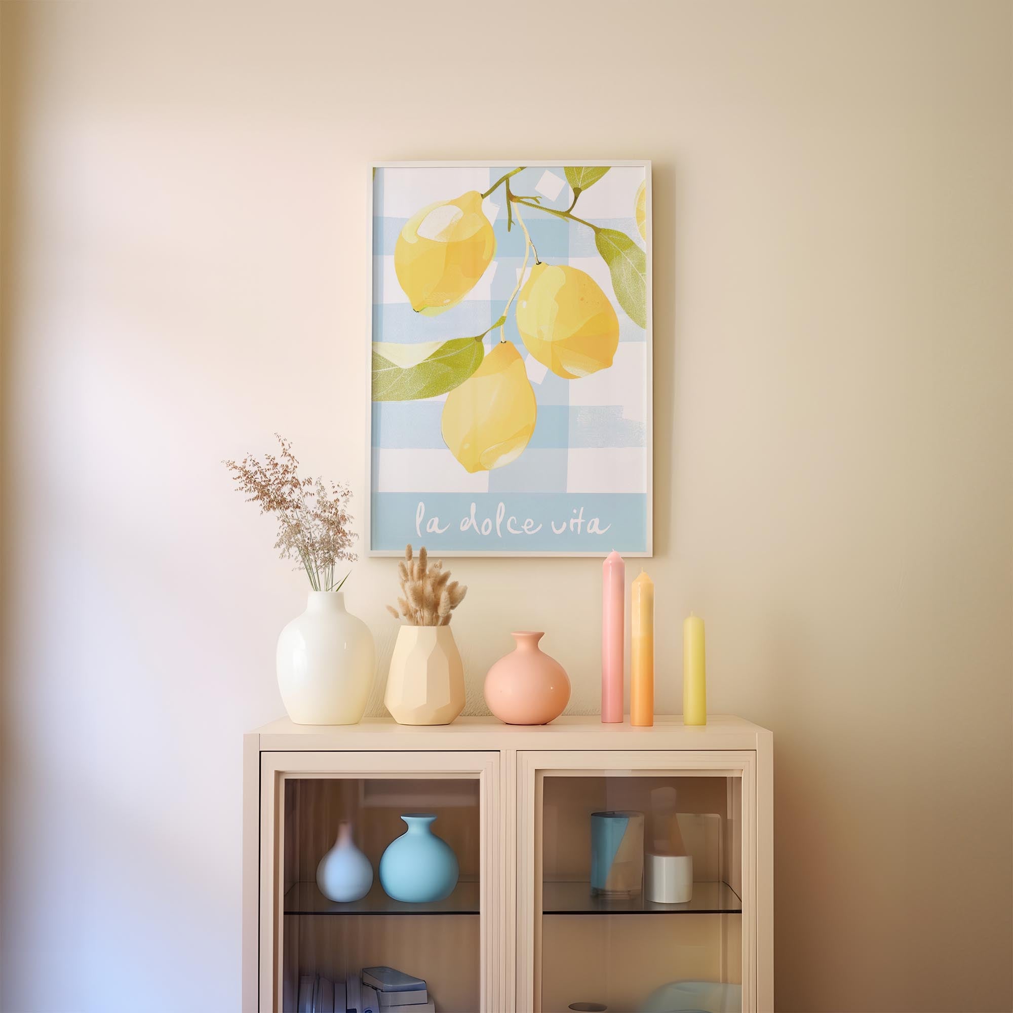 La Dolce Vita Lemons Wall Art Print-Skudaboo