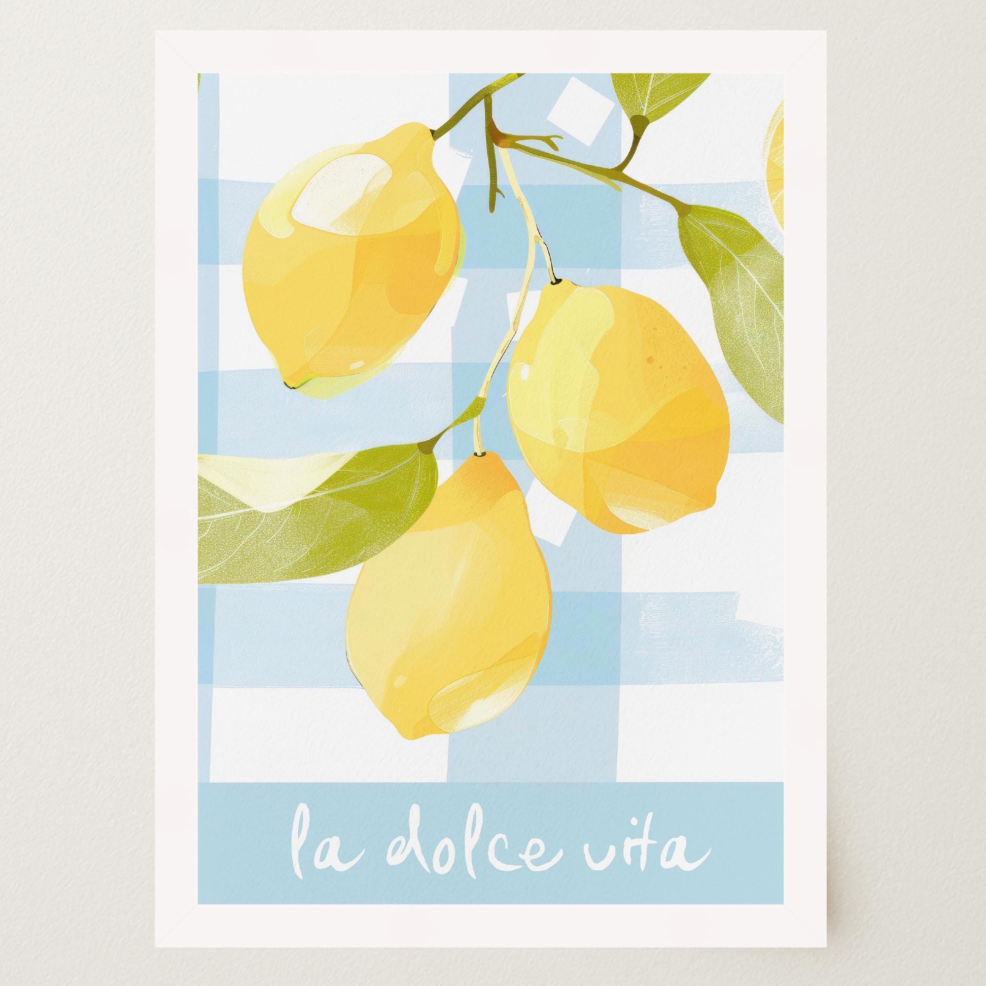 La Dolce Vita Lemons Wall Art Print-Skudaboo
