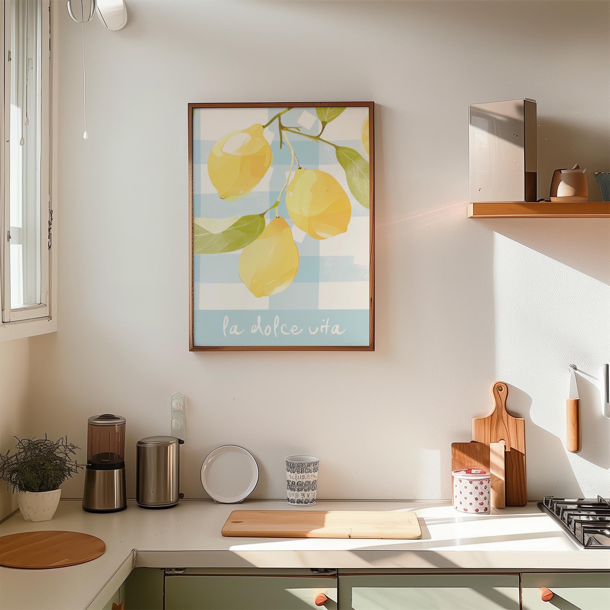 La Dolce Vita Lemons Wall Art Print-Skudaboo