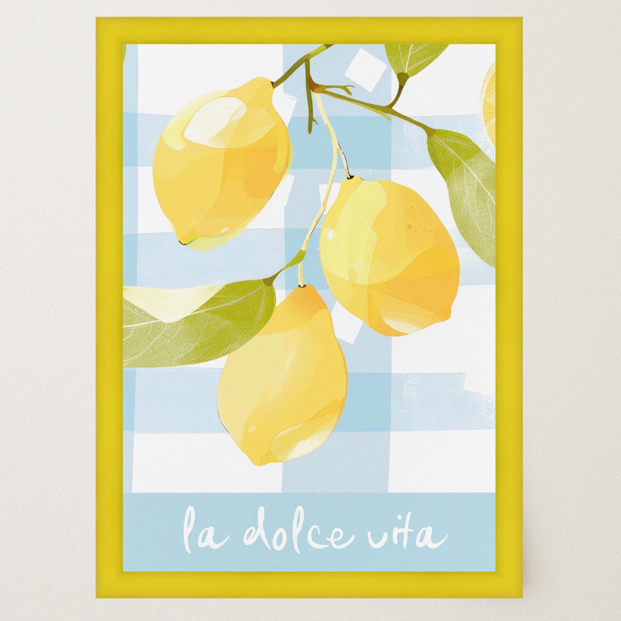 La Dolce Vita Lemons Wall Art Print-Skudaboo