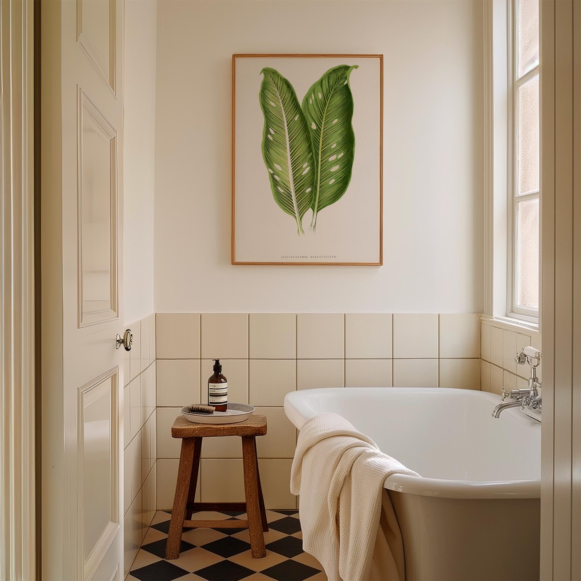 Botanical Leaf Study Vintage Wall Art Print-Skudaboo