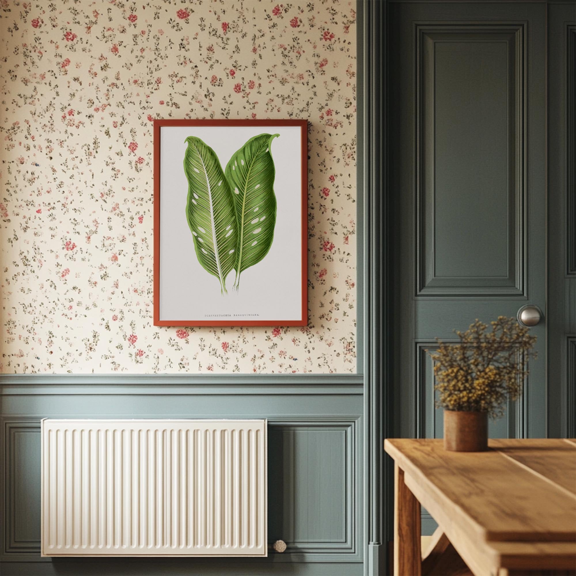 Botanical Leaf Study Vintage Wall Art Print-Skudaboo
